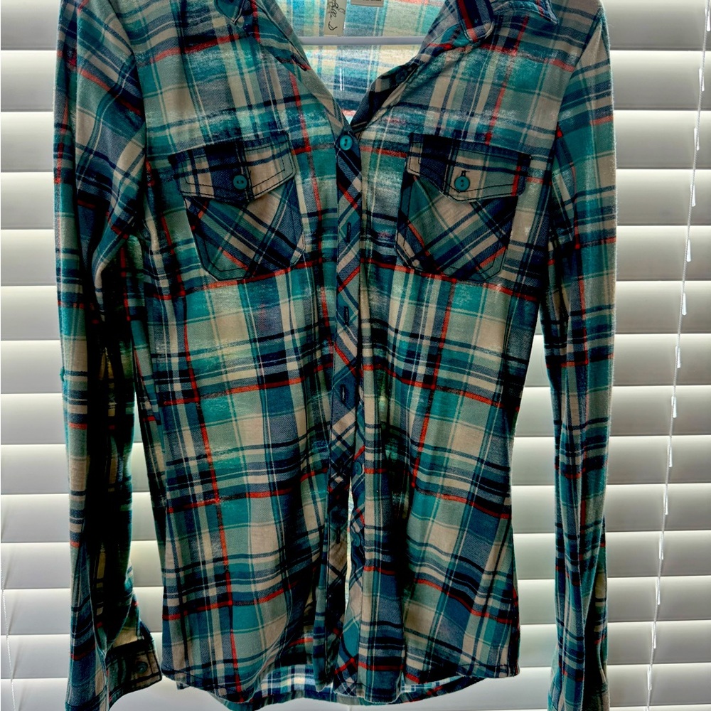 Passport incredibly soft plaid shirt